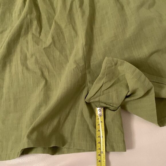 One❤️Clothing Light Green Sleeveless Tie-Front Romper Pockets Size M - Picture 6 of 9